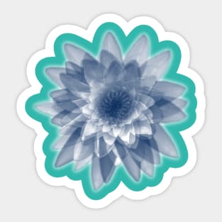 Lotus flowers in blue Sticker